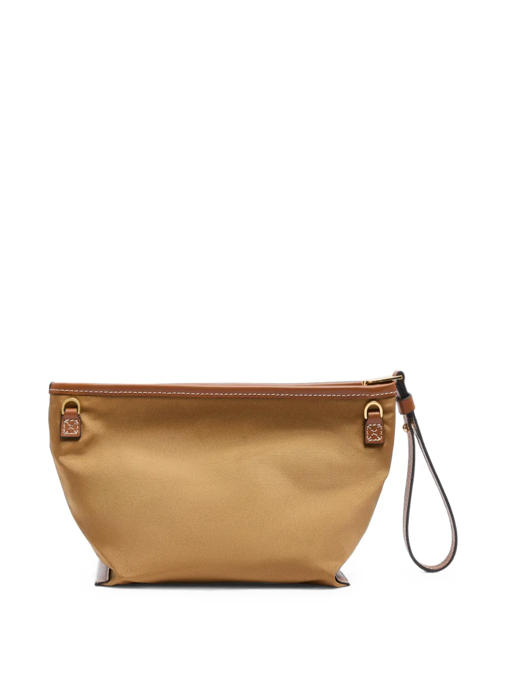 Lancel Mistral clutch met leren afwerking Beige