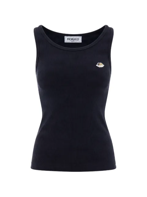 Fiorucci angels-patch ribbed tank top