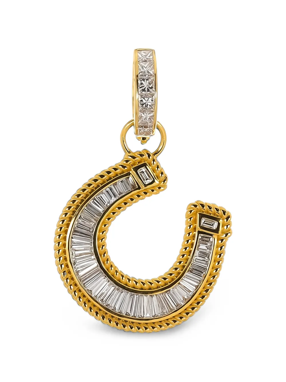Buddha Mama Hufeisenanhänger Mit Diamanten In Gold