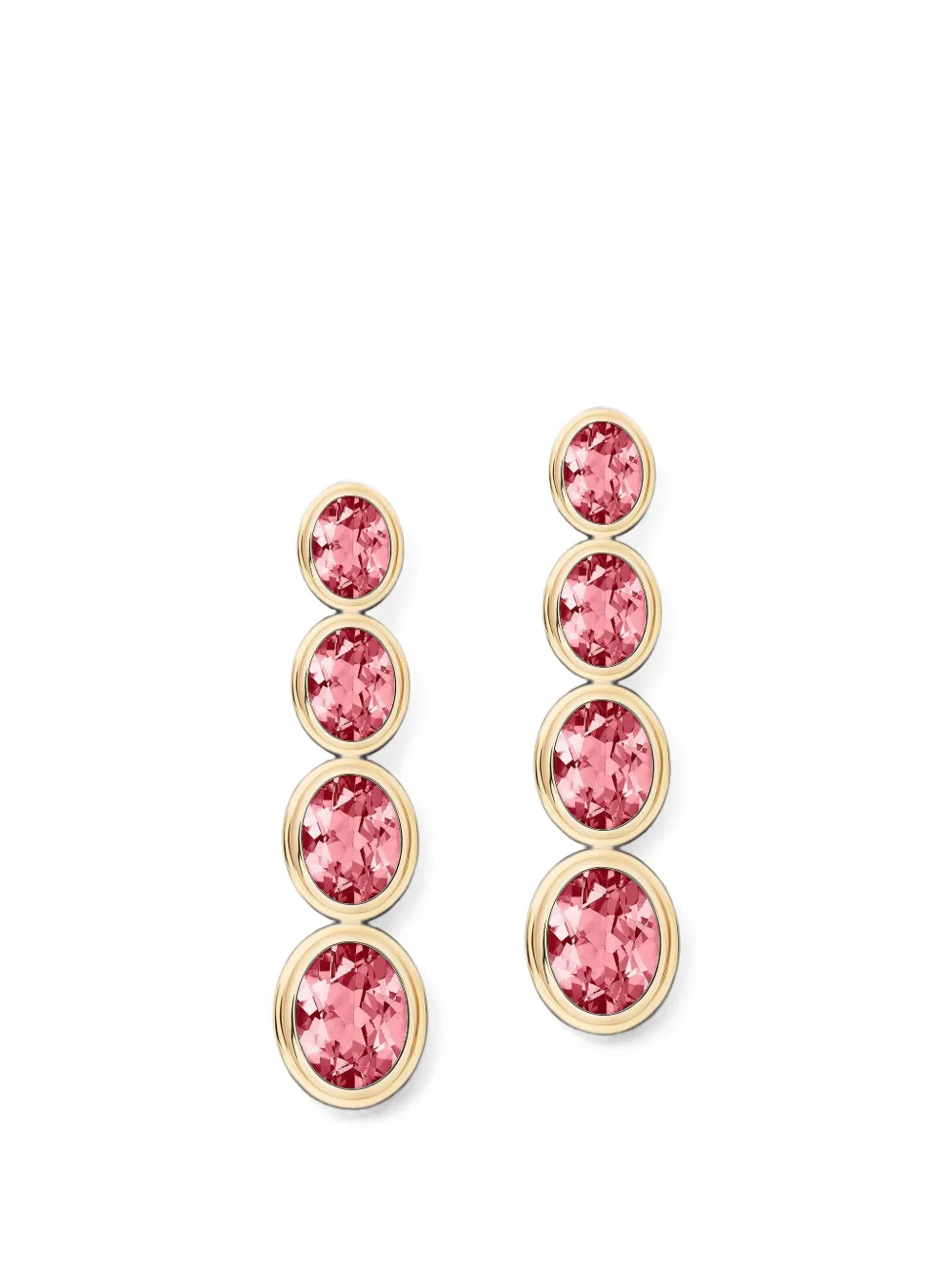 Goshwara tourmaline four-tier earrings