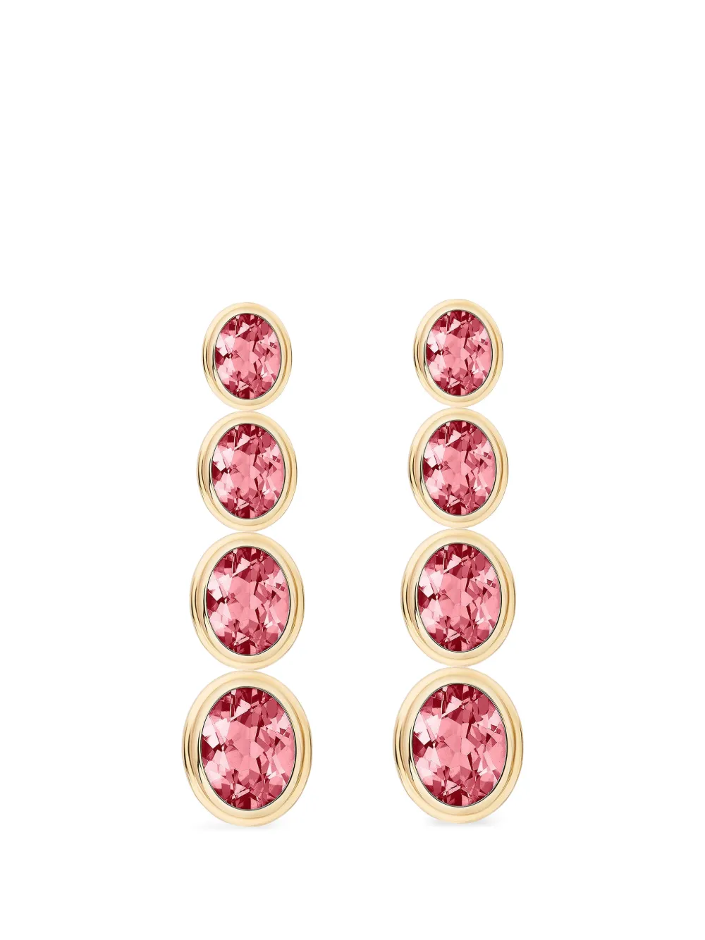 Goshwara tourmaline four-tier earrings
