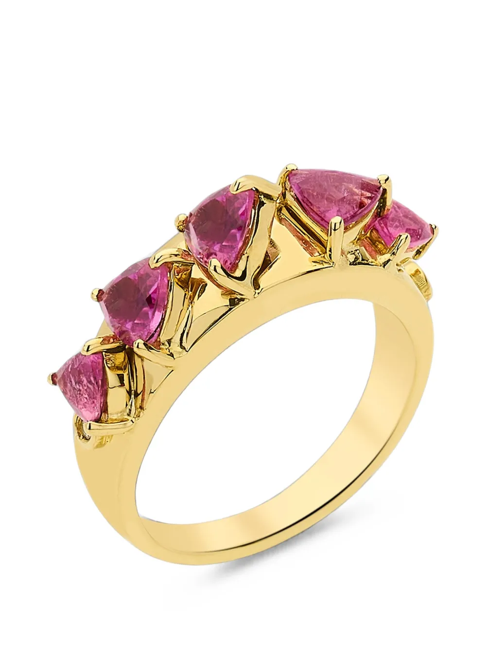 Carol Kauffmann Mandala Domino tourmaline and diamond ring