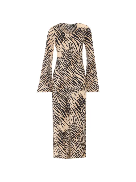 Rixo Amal tiger-pattern maxi dress