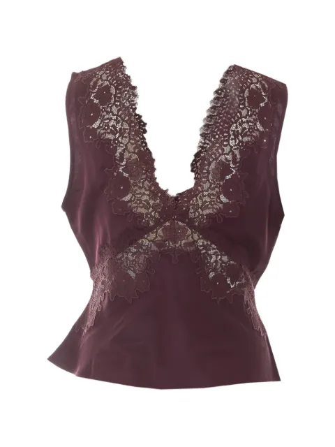 Rixo Emmie lace-trim top