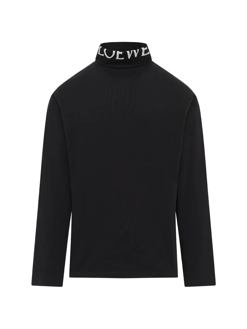 LOEWE logo-print high-neck long-sleeve T-shirt - Noir LOEWE logo-print high-neck long-sleeve T-shirt - Noir
