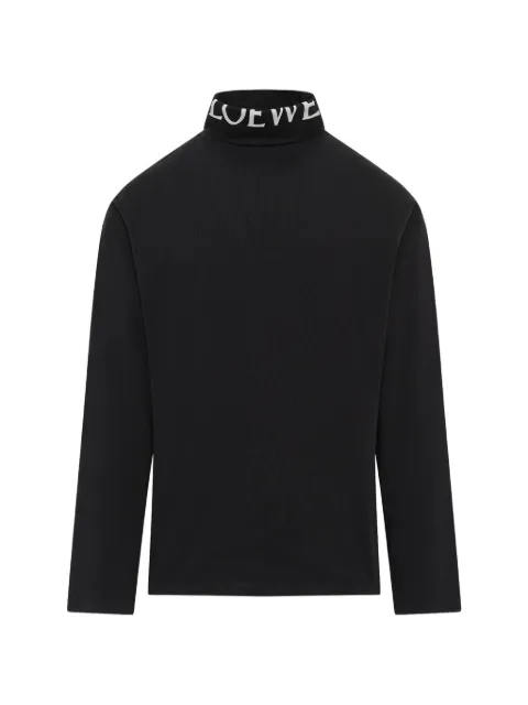 LOEWE logo-print high-neck long-sleeve T-shirt