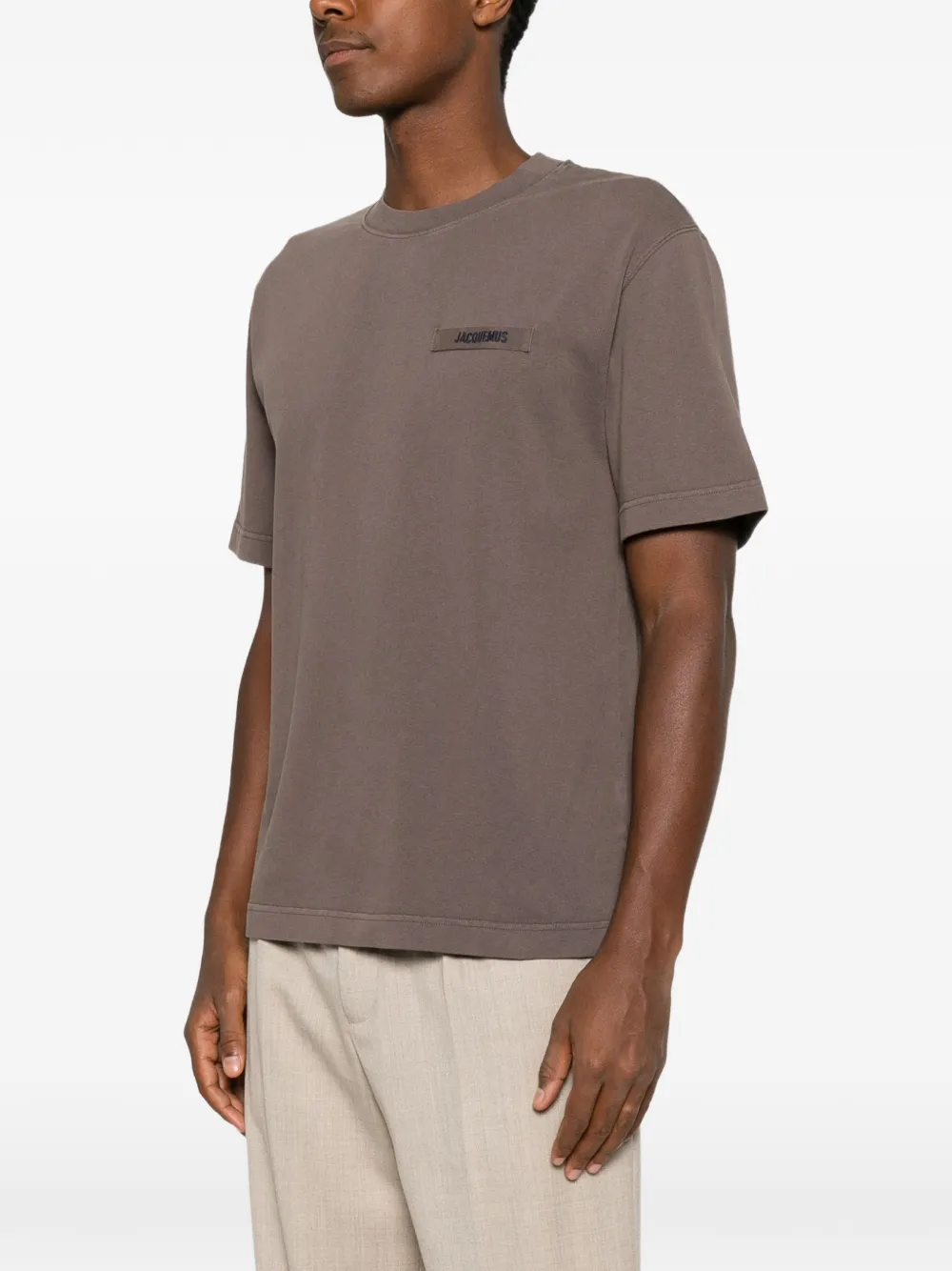 Jacquemus Gros Grain T-shirt Bruin
