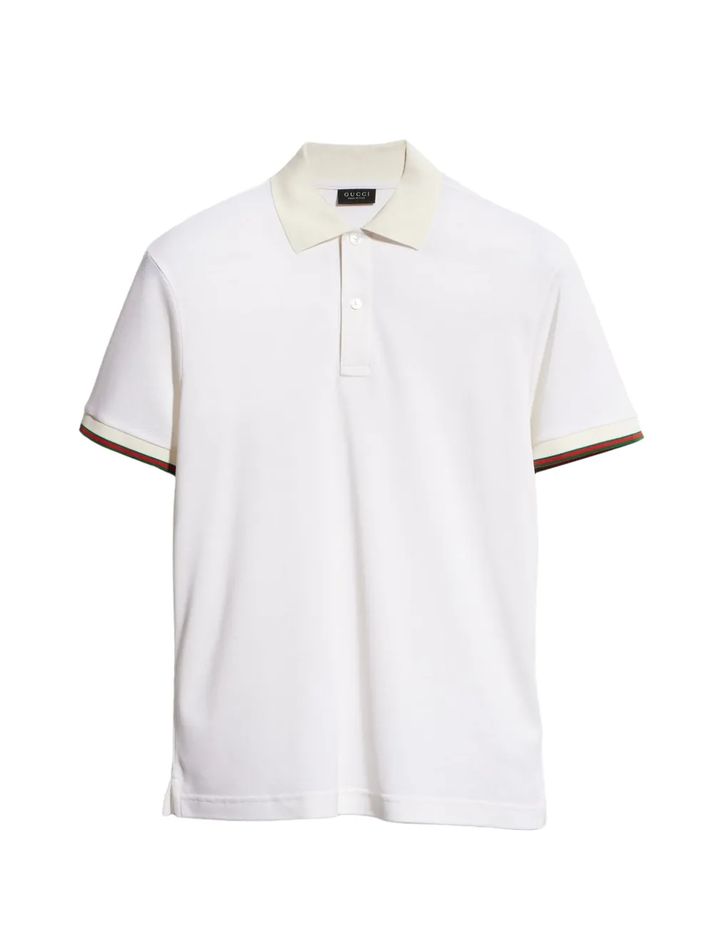 Gucci Poloshirt met streep Wit