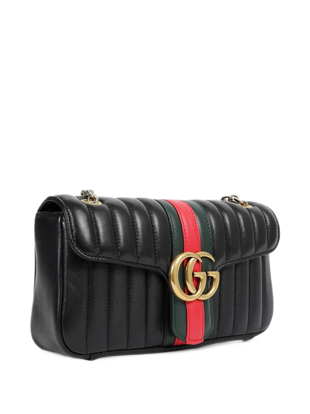 Gucci Medium GG Marmont schoudertas Zwart