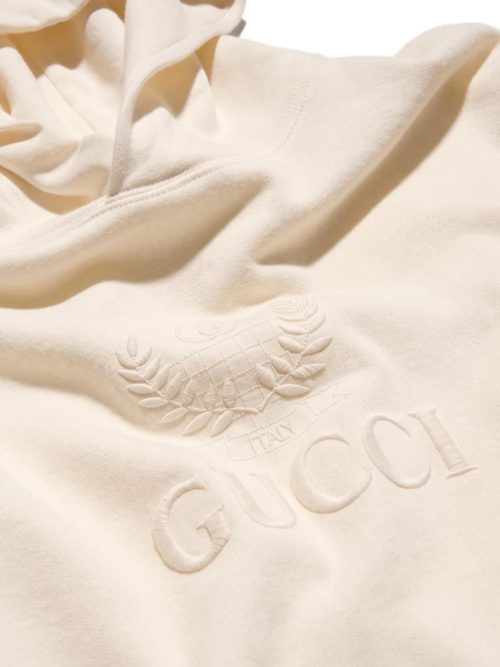 Gucci cashmere jersey sweatshirt with embroidery