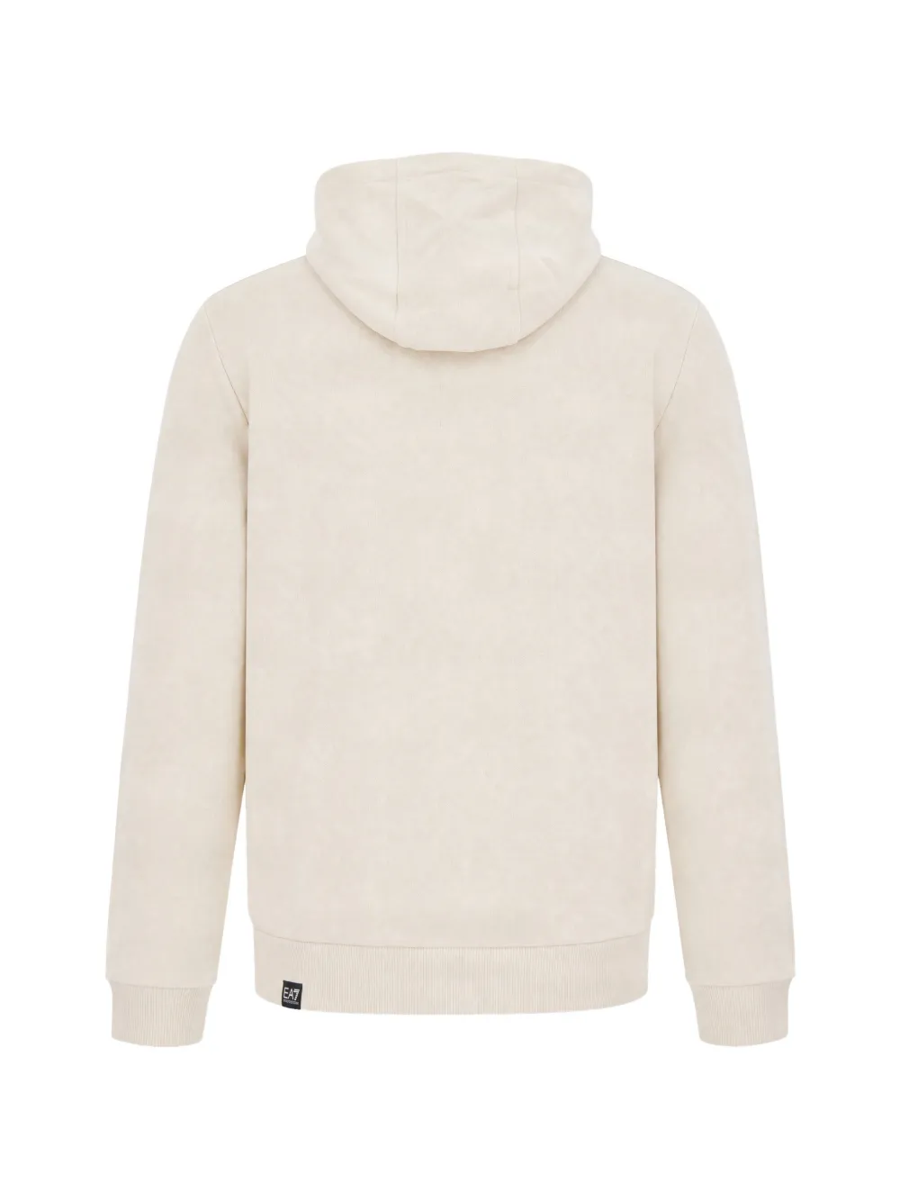 Ea7 Emporio Armani logo-print hoodie Beige