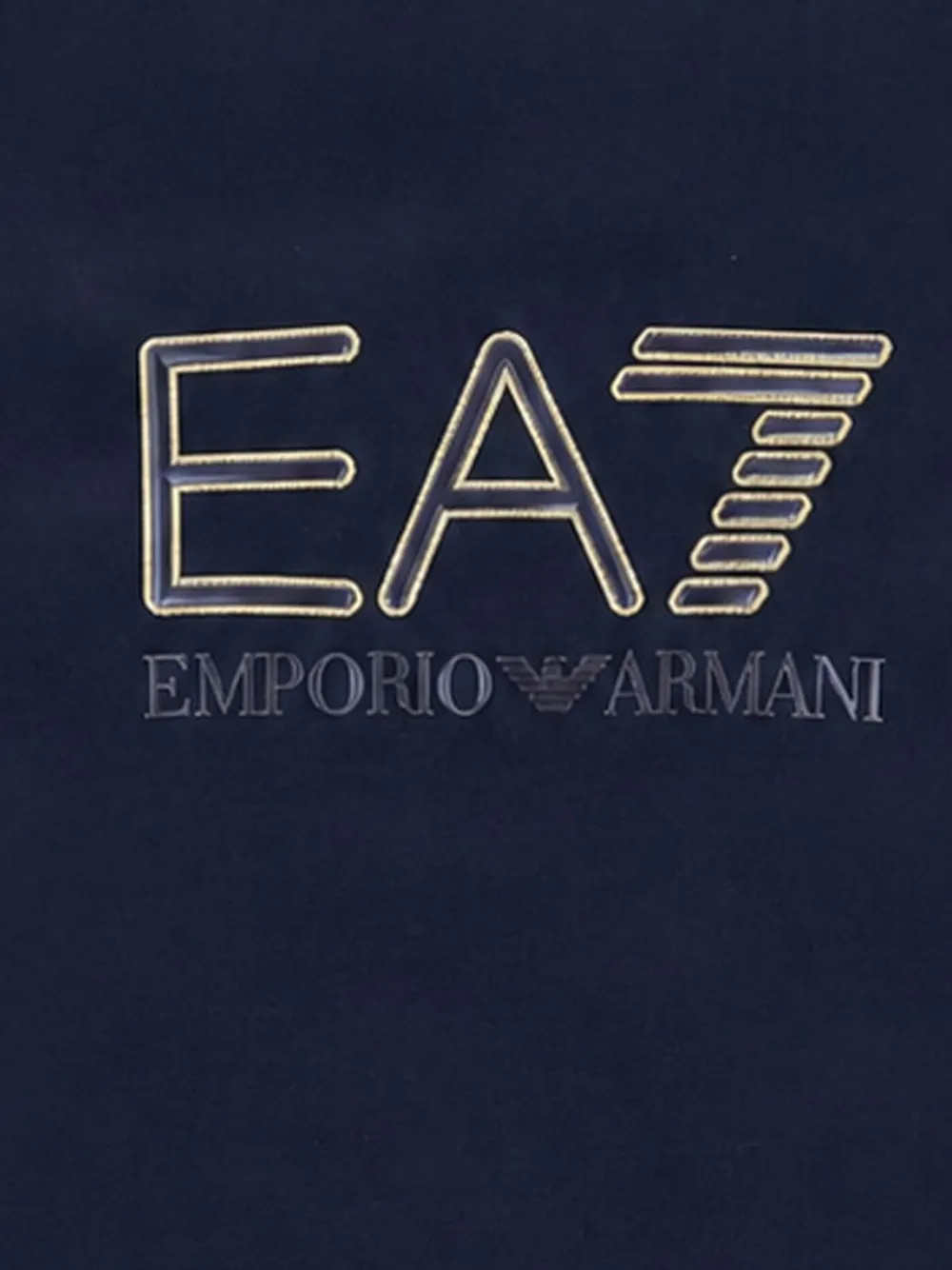 Ea7 Emporio Armani T-shirt met logoprint Blauw