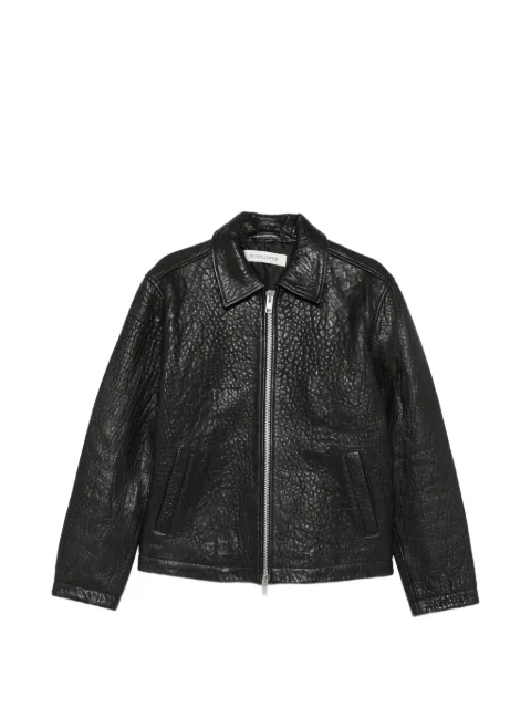 Sunflower textured-leather jacket