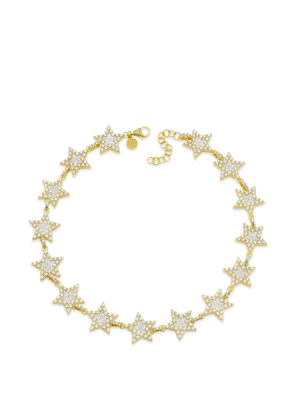 Buddha Mama Doppelseitige Halskette Mit Diamant In Gold