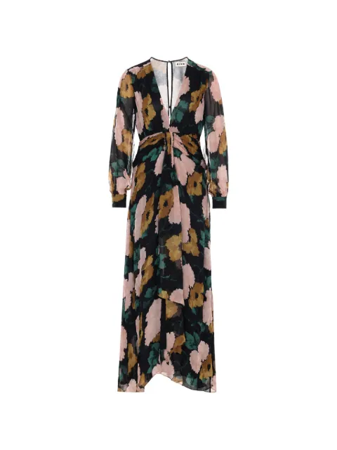 Rixo floral-print pleated dress