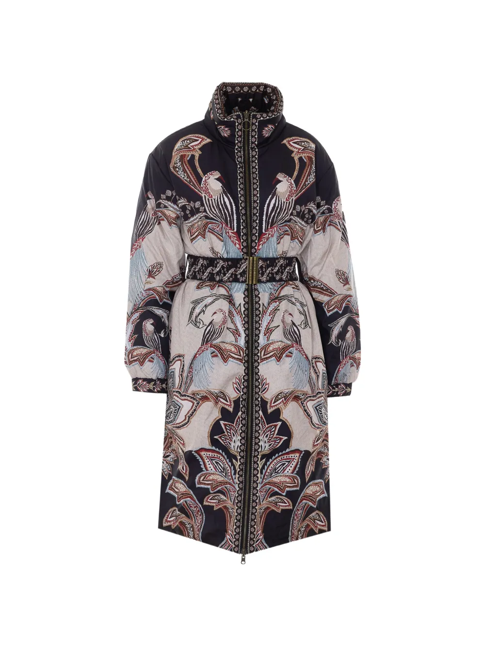 FARM Rio floral-print belted coat