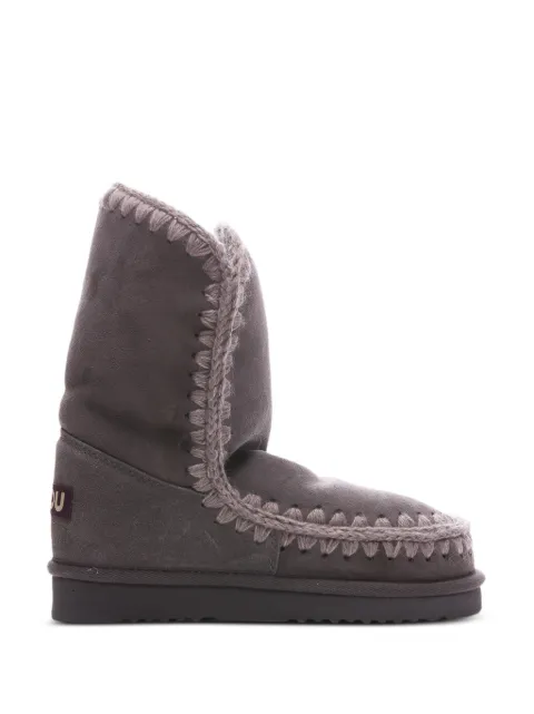 Mou botas Eskimo 24 de piel de oveja con ribete de ganchillo