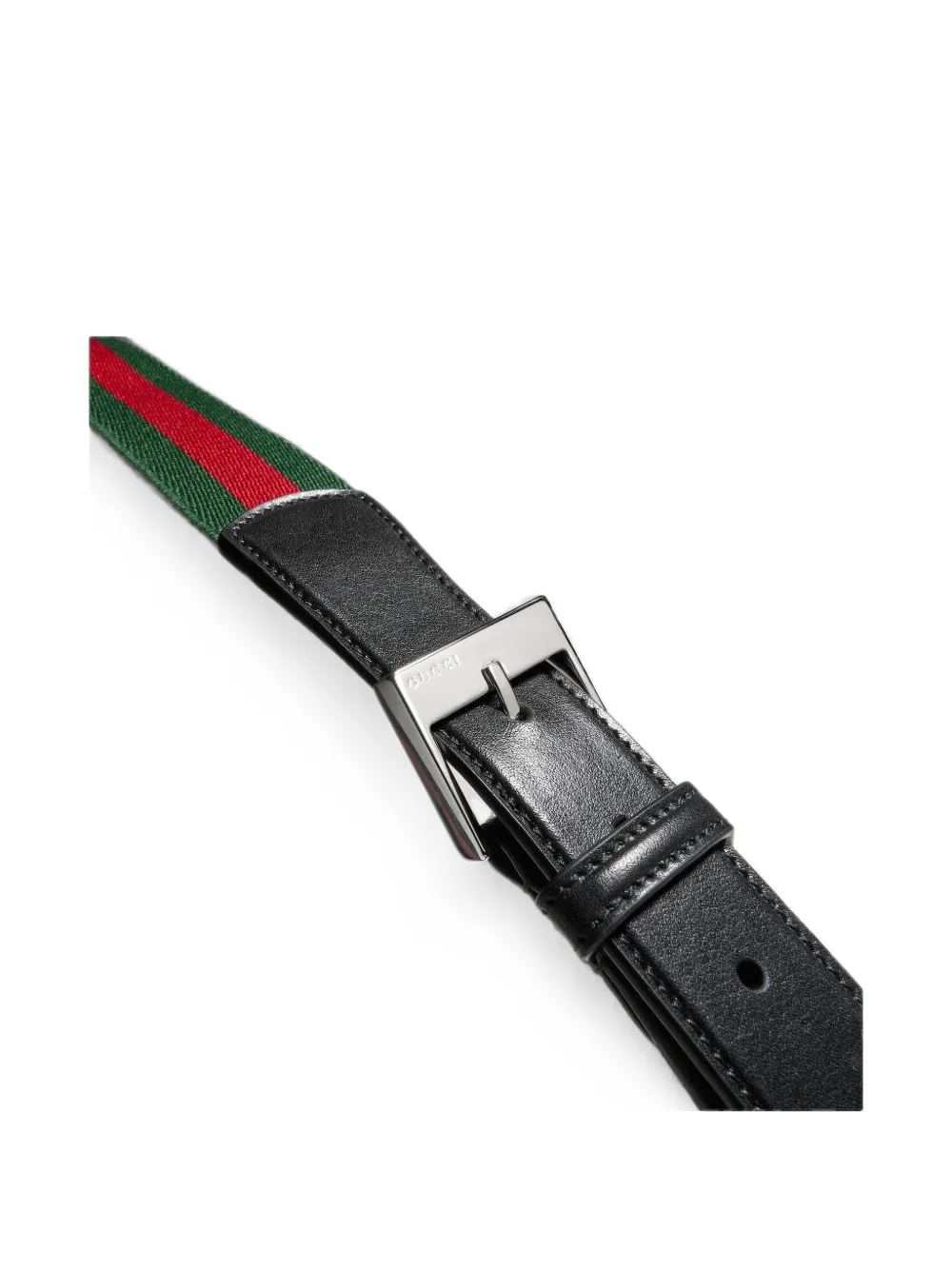 Gucci Riem met vierkante gesp Zwart