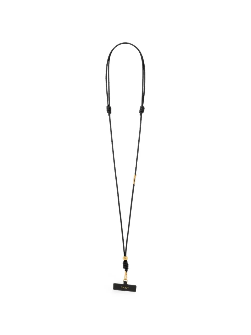 LOEWE Anagram-debossed leather phone strap · One Size