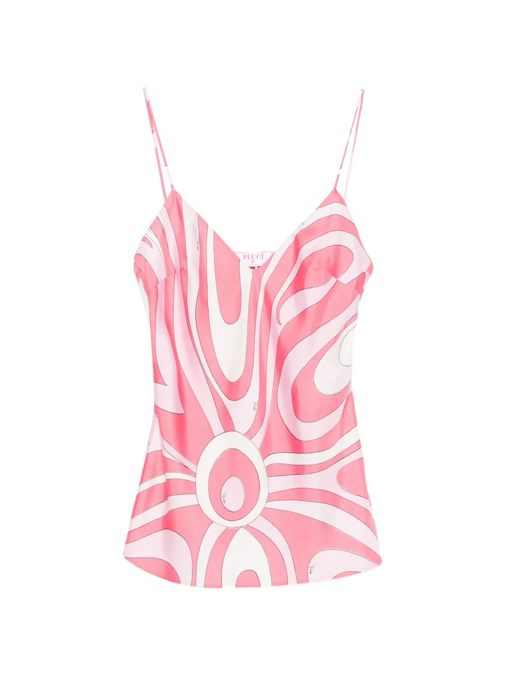 PUCCI silk tank top Roze