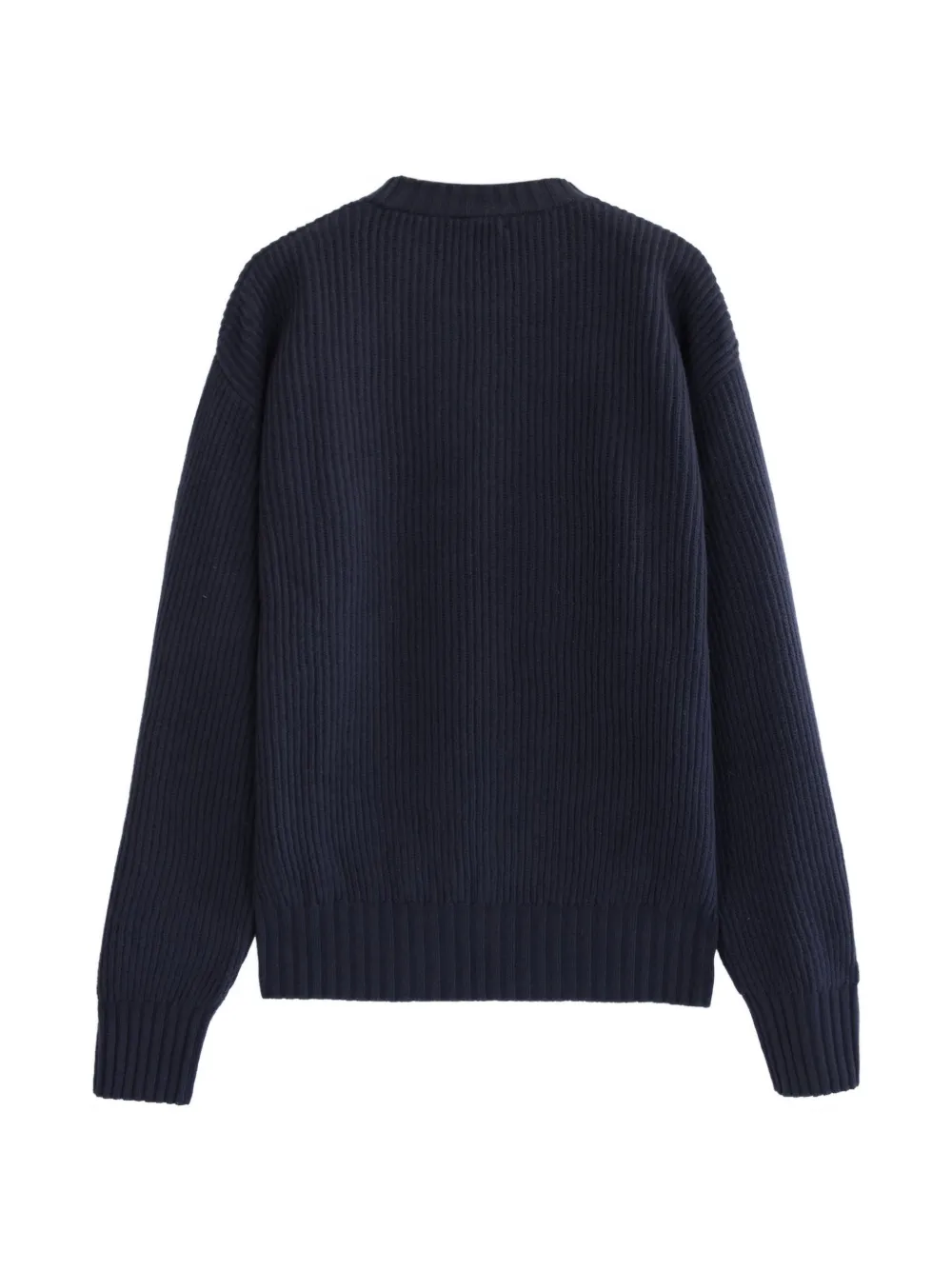 Diana Studio ribbed-knit crew-neck sweater Blauw