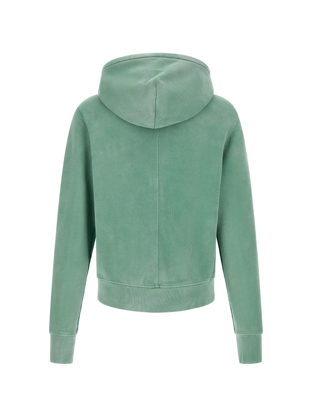 ENTIRE STUDIOS Slim-fit hoodie met rits en geverfde afwerking Groen