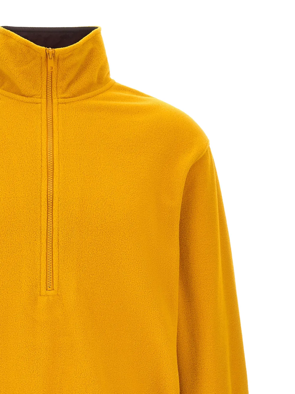 ENTIRE STUDIOS Shell Fleece half-zip sweater Geel