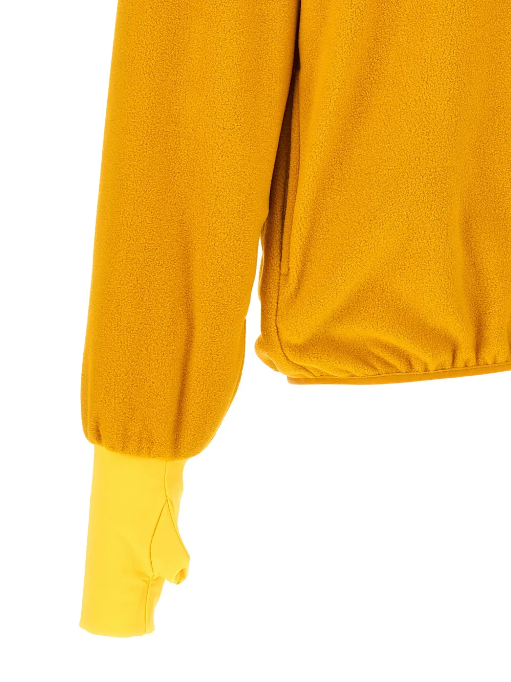 ENTIRE STUDIOS Shell Fleece half-zip sweater Geel