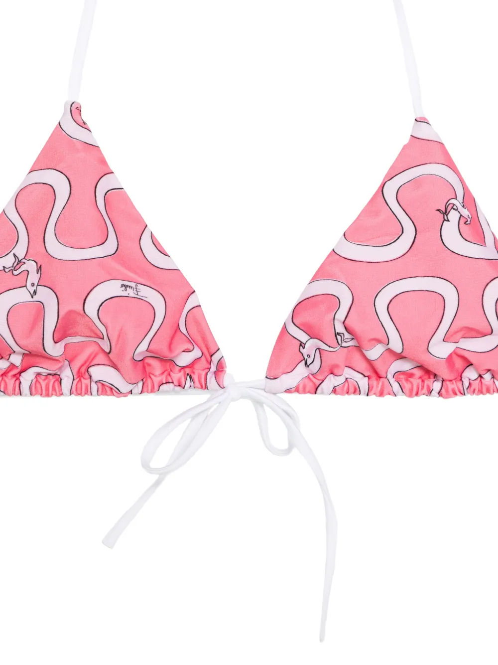 PUCCI triangle bikini top Roze