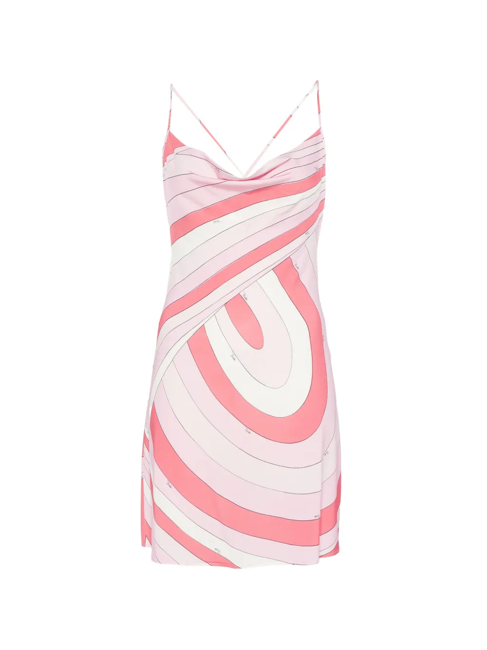 PUCCI cowl-neck mini dress - Rosa
