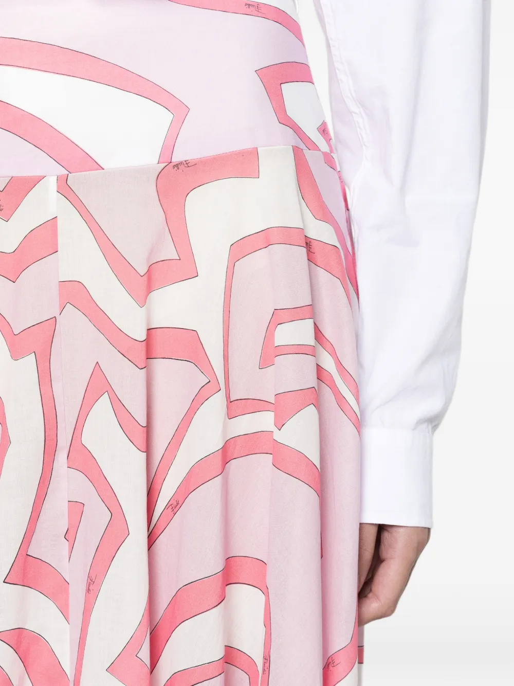 PUCCI cotton maxi skirt Roze