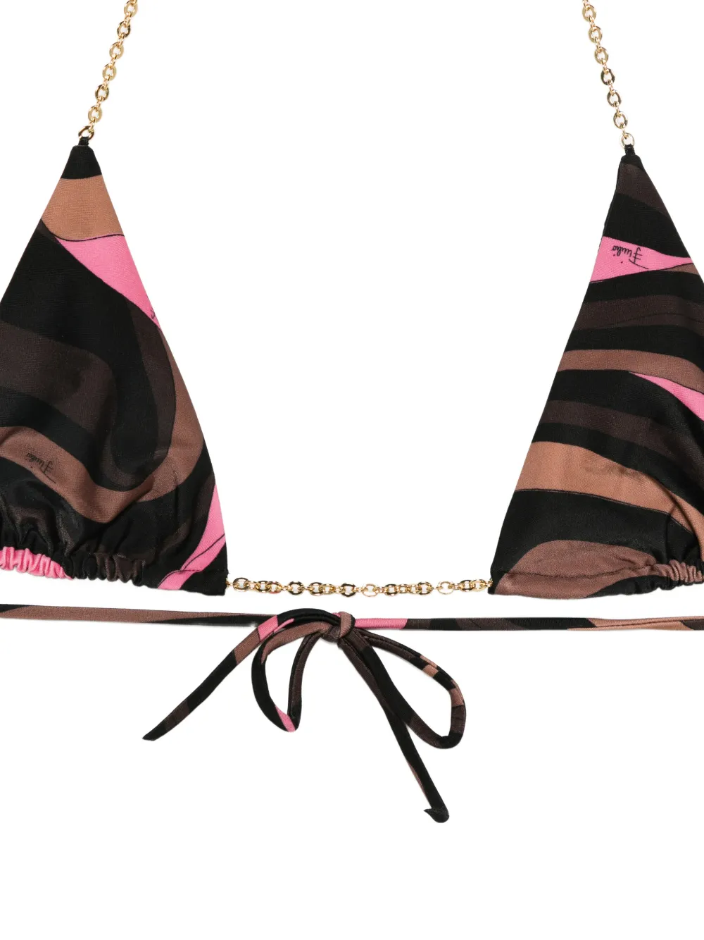 PUCCI Marmo-Print bikini top Bruin
