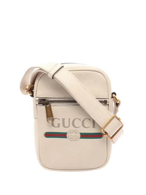 Gucci Pre-Owned 2016-2026 Mini Grained Calfskin Logo crossbody bag