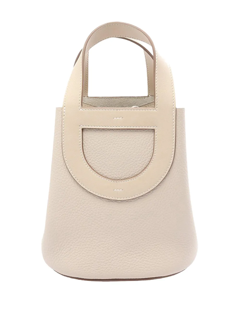 Hermès Pre-Owned 2025 Clemence and Swift In The Loop 18 handbag - Bianco