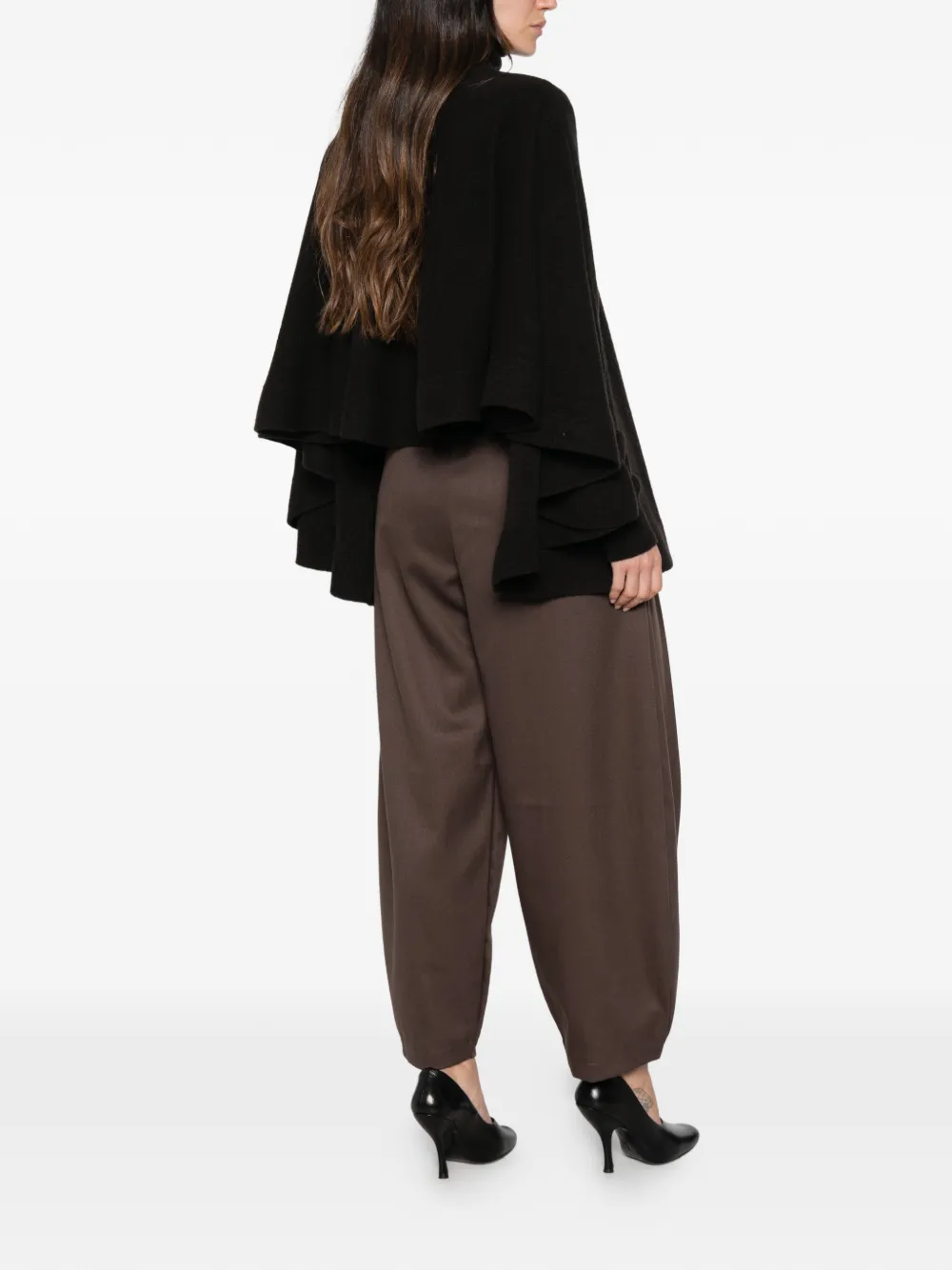 Jacquemus Coltrui met ruches Bruin