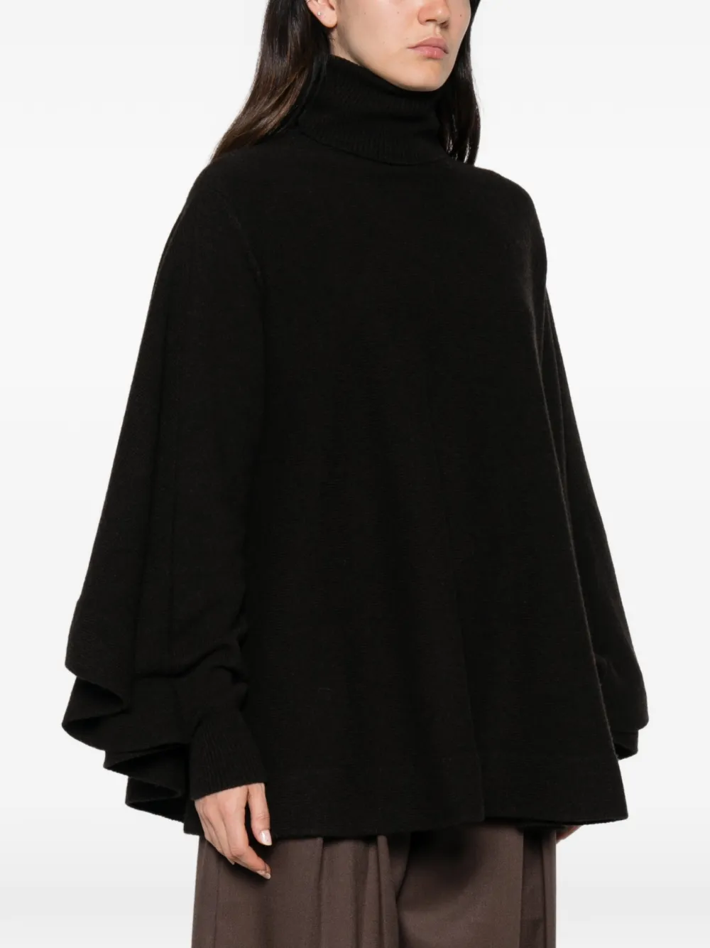 Jacquemus Coltrui met ruches Bruin