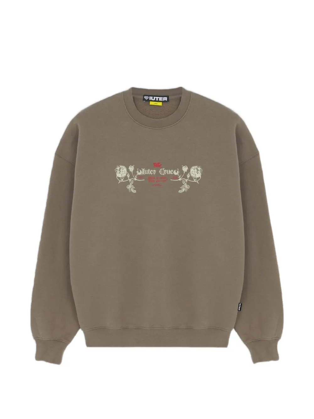 IUTER Bloom graphic-print sweatshirt - Toni neutri