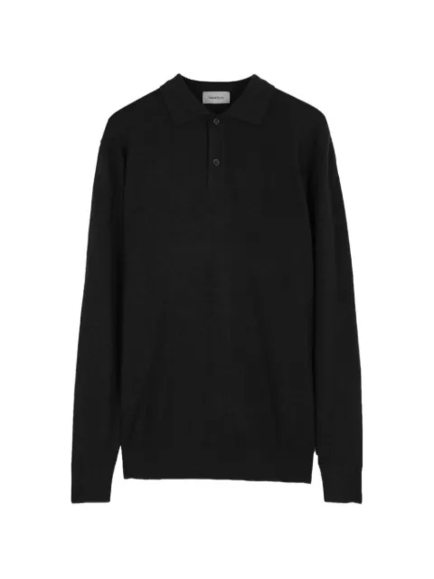 Diana Studio merino long-sleeve polo shirt