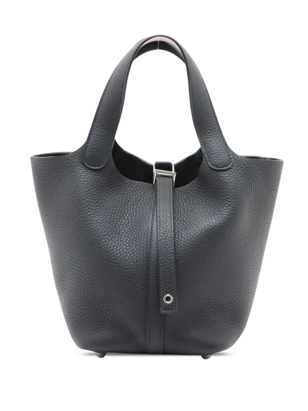 Hermès Pre-Owned 2021-2026 Clemence and Swift Picotin Lock 18 Eclat handbag - Blu