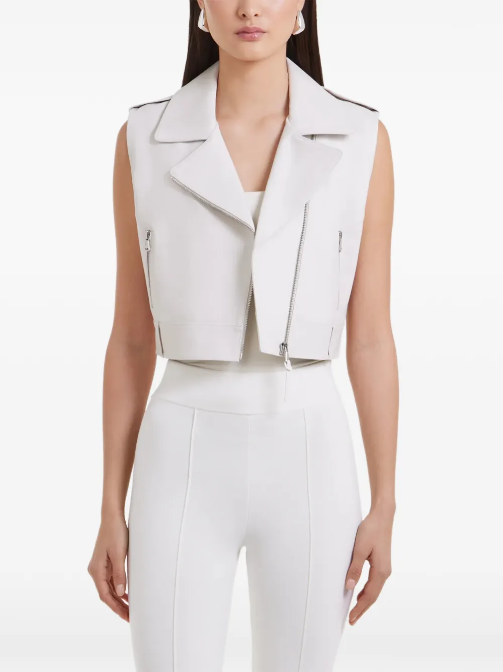 Rudsak Betty Leather Vest In White