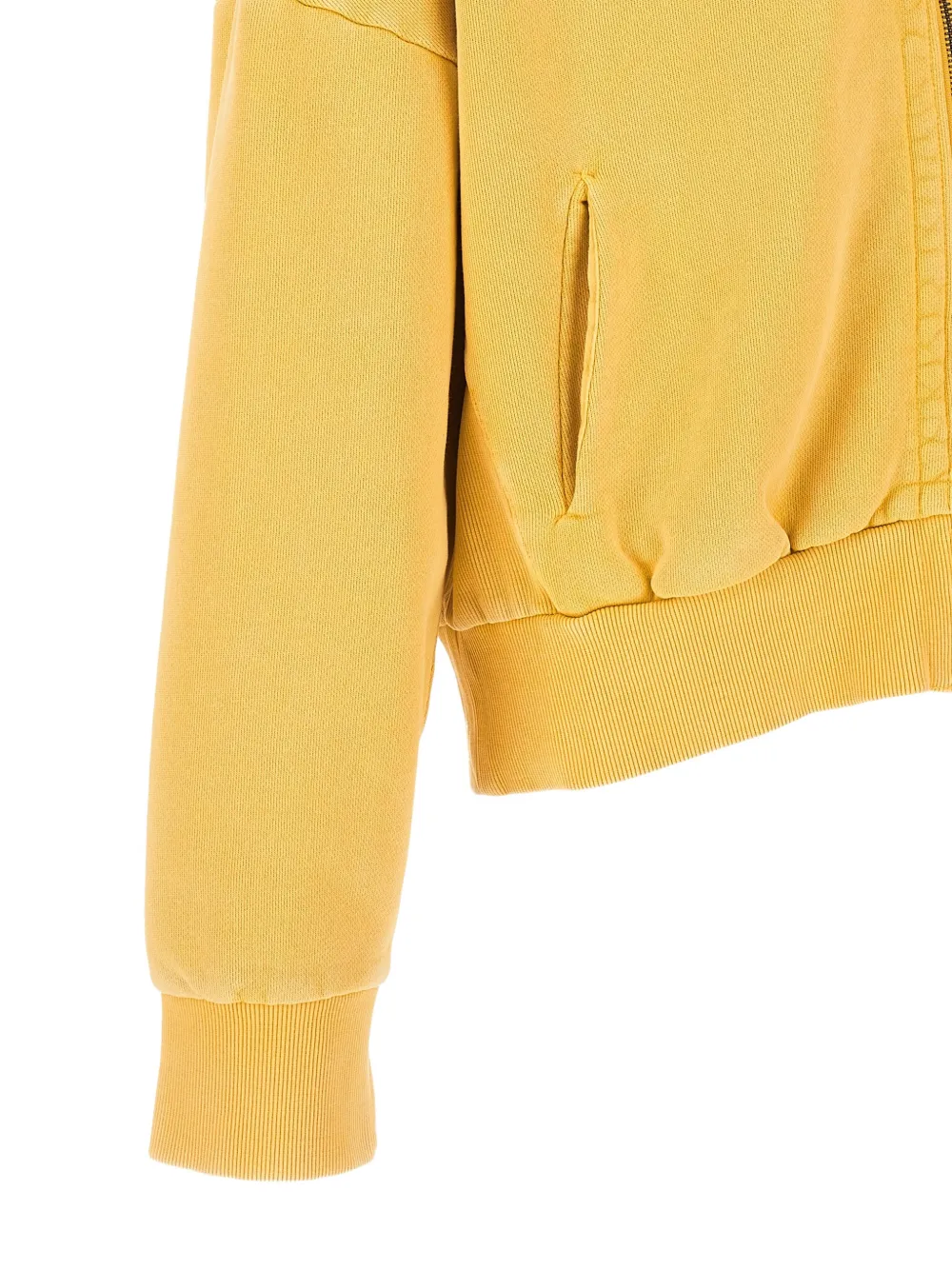 ENTIRE STUDIOS Eternal zip-up hoodie Geel