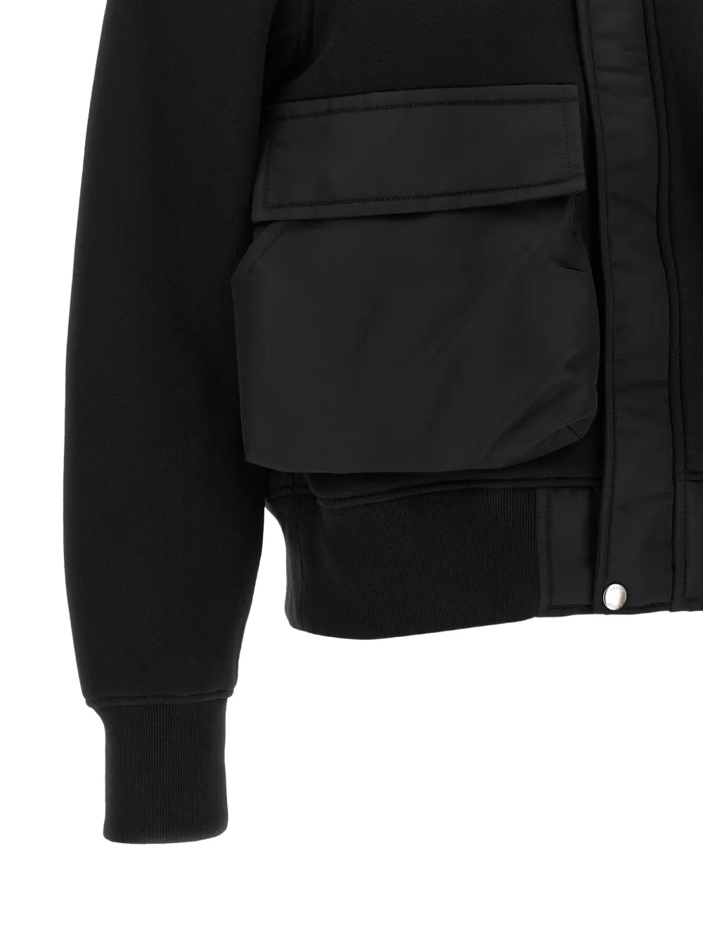 sacai Cargo jack met vlakken Zwart