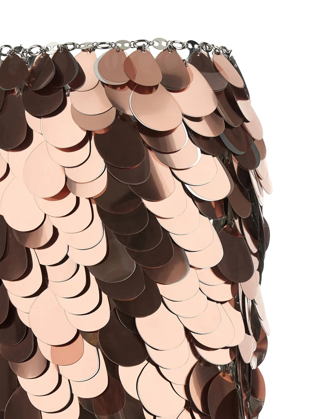 Rabanne Sparkle Discs rok verfraaid met pailletten Roze