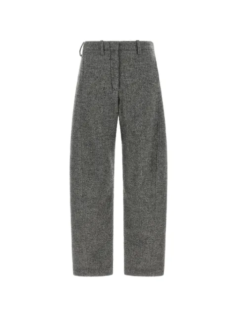 Magda Butrym herringbone-pattern barrel-leg trousers
