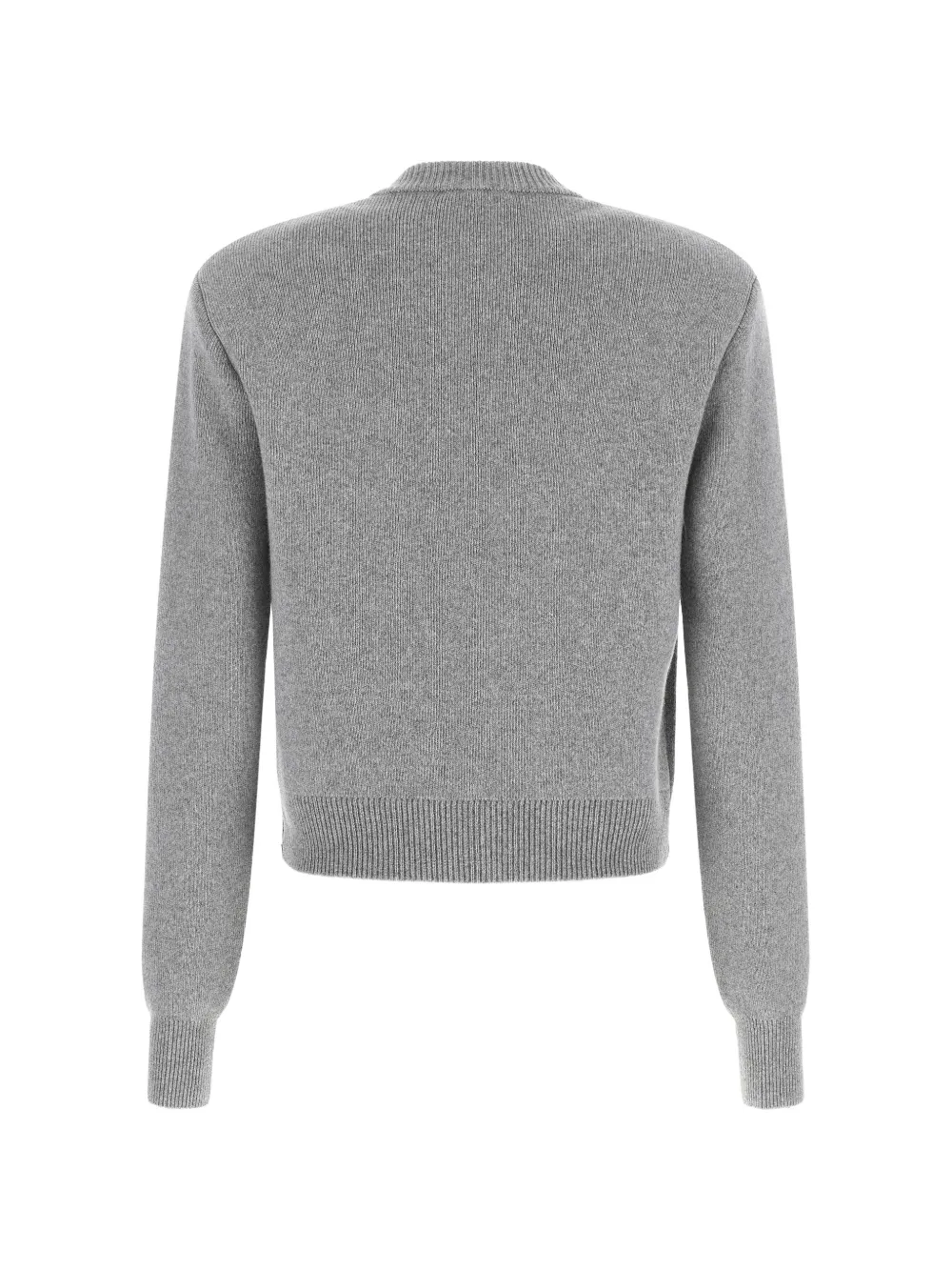 Balmain Vest met gegraveerde knoop en ronde hals Grijs