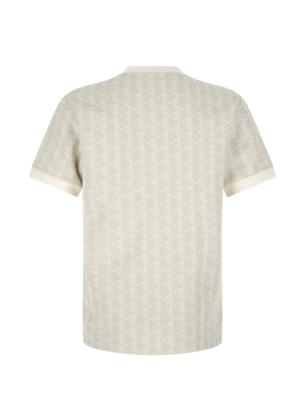 Lacoste T-shirt met monogram-jacquard Grijs