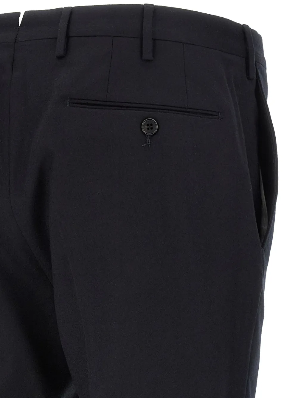 Incotex Broek met vlakke voorkant en persvouw Blauw