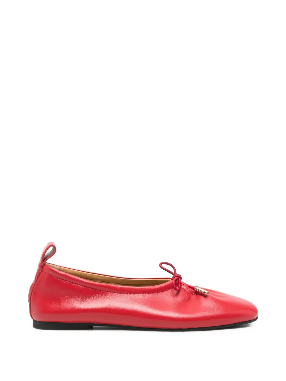 ALOHAS bow-detail leather ballet flats - Rosso