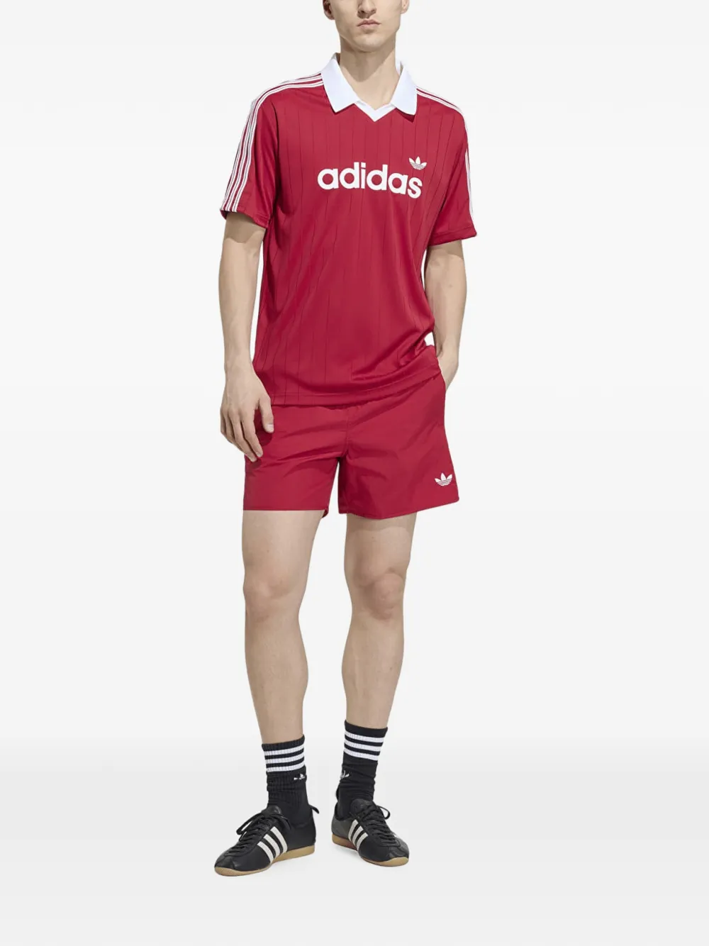 adidas Drop Needle jersey T-shirt Rood