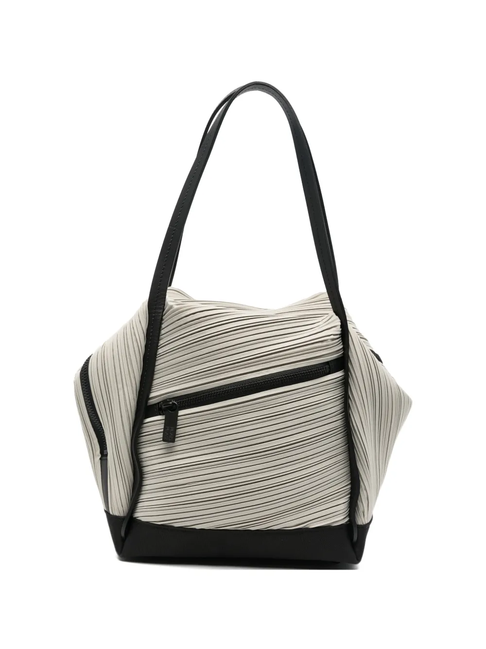 Pleats Please Issey Miyake pleated shoulder bag - Grigio